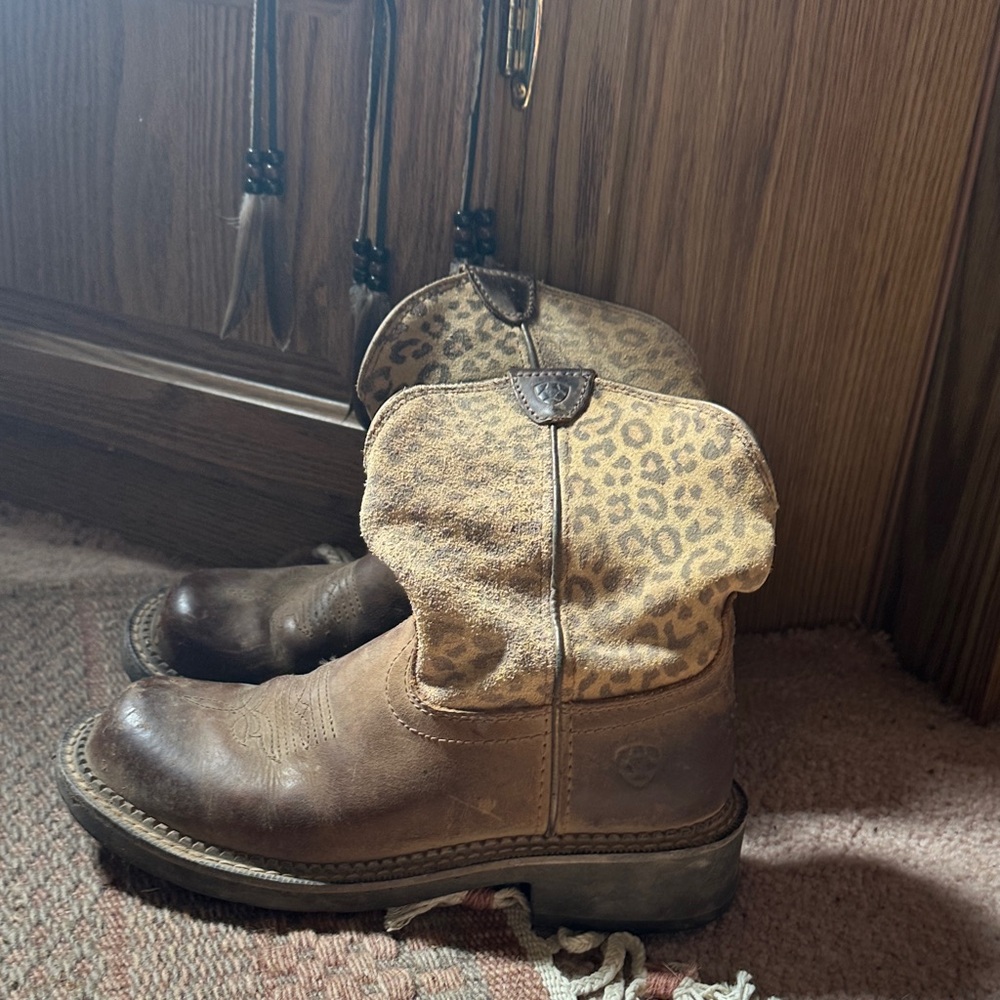 Ariat cheetah Ankle Boots